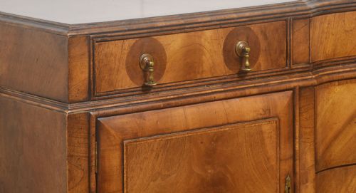 WALNUT CROSSBANDED QUEEN ANN SIDEBOARD - ADDITIONAL PHOTO 7