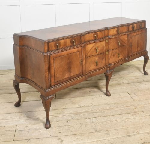 WALNUT CROSSBANDED QUEEN ANN SIDEBOARD - ADDITIONAL PHOTO 8