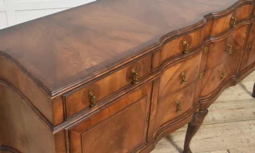 WALNUT CROSSBANDED QUEEN ANN SIDEBOARD - ADDITIONAL PHOTO 9