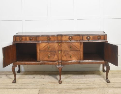 WALNUT CROSSBANDED QUEEN ANN SIDEBOARD - ADDITIONAL PHOTO 11