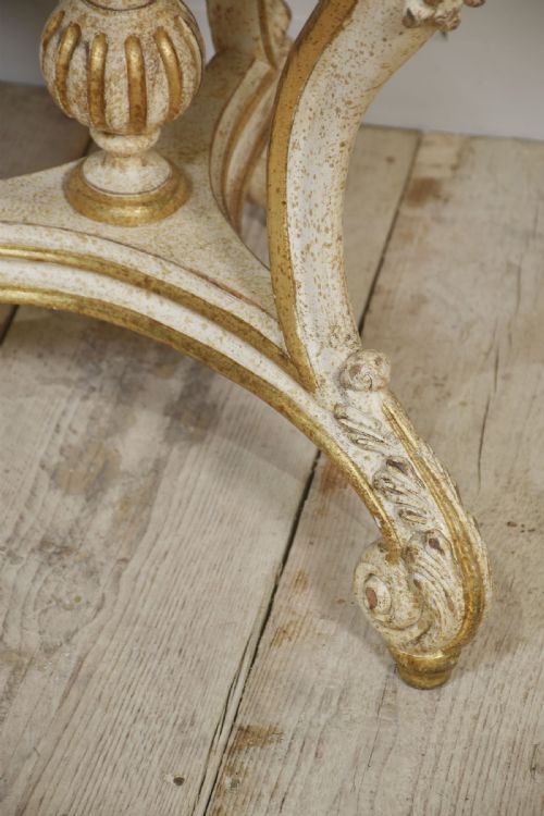 ITALIAN PAINTED AND PARCEL GILT OCCASIONAL TABLE - ADDITIONAL PHOTO 6