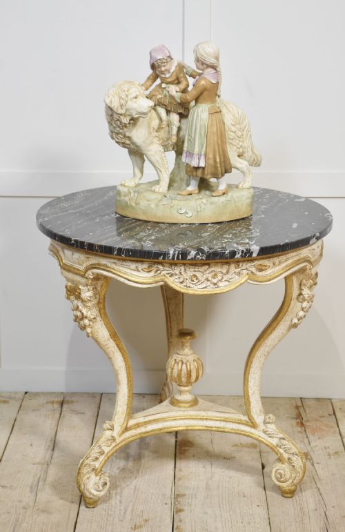 ITALIAN PAINTED AND PARCEL GILT OCCASIONAL TABLE - ADDITIONAL PHOTO 7