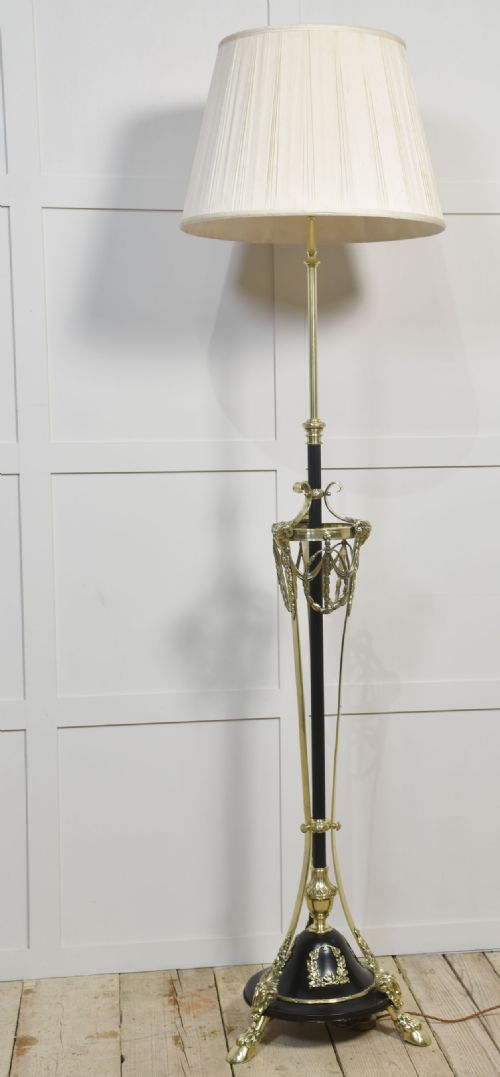 NEO CLASSICAL BRASS STANDARD LAMP - ADDITIONAL PHOTO 4