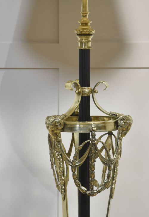 NEO CLASSICAL BRASS STANDARD LAMP - ADDITIONAL PHOTO 5