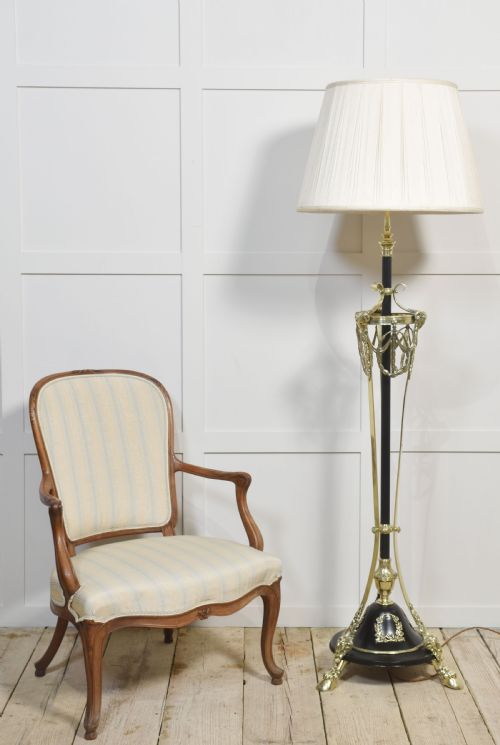 NEO CLASSICAL BRASS STANDARD LAMP - ADDITIONAL PHOTO 7