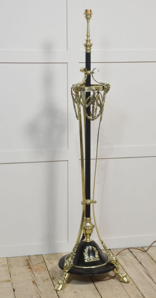 NEO CLASSICAL BRASS STANDARD LAMP - ADDITIONAL PHOTO 9