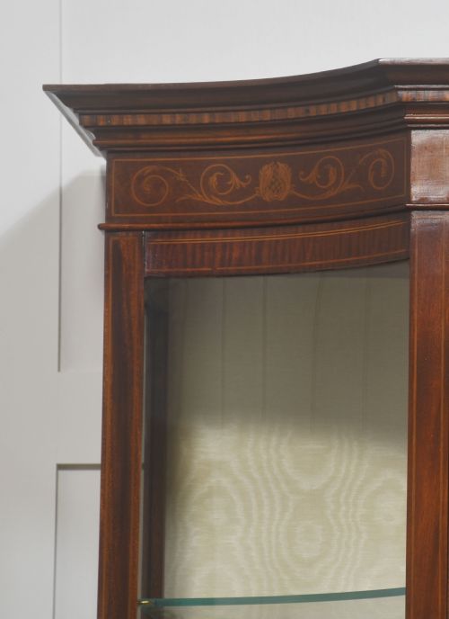 MAHOGANY INLAID DISPLAY CABINET - ADDITIONAL PHOTO 3