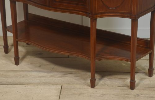 MAHOGANY INLAID DISPLAY CABINET - ADDITIONAL PHOTO 5