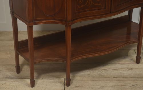 MAHOGANY INLAID DISPLAY CABINET - ADDITIONAL PHOTO 9