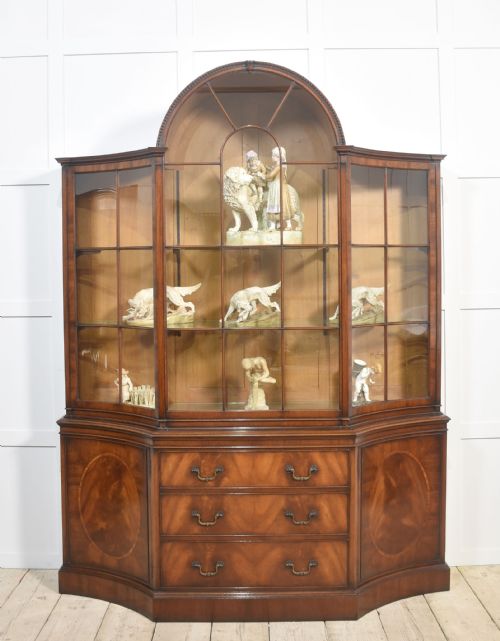 MAHOGANY GLAZED DISPLAY CABINET - ADDITIONAL PHOTO 1
