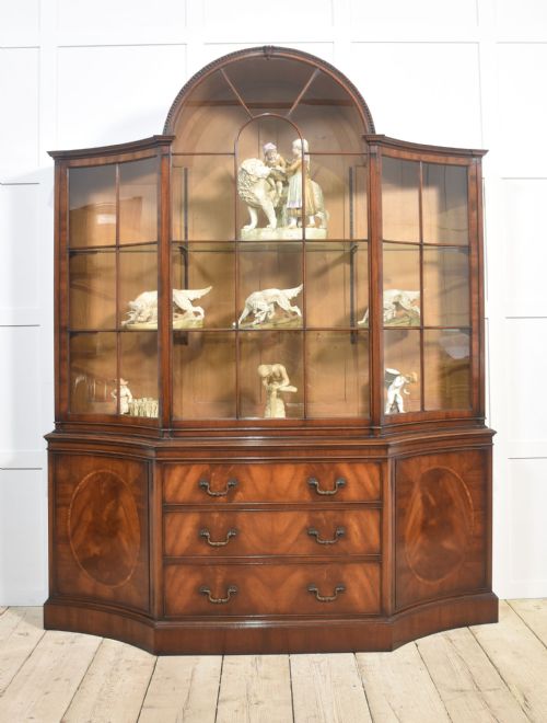 MAHOGANY GLAZED DISPLAY CABINET - ADDITIONAL PHOTO 4