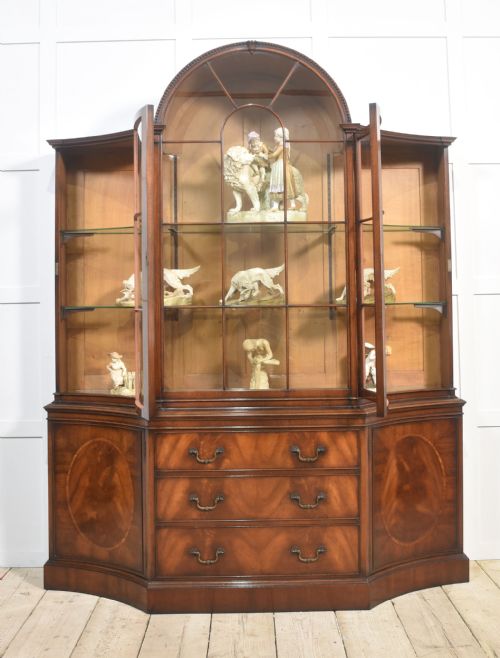 MAHOGANY GLAZED DISPLAY CABINET - ADDITIONAL PHOTO 5