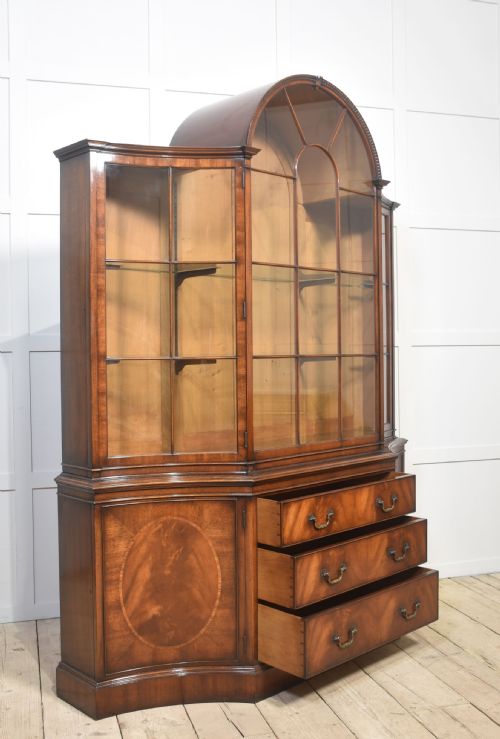 MAHOGANY GLAZED DISPLAY CABINET - ADDITIONAL PHOTO 9