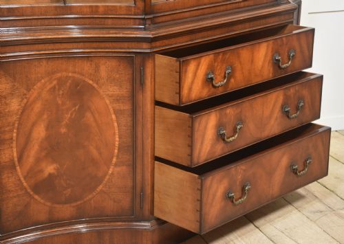MAHOGANY GLAZED DISPLAY CABINET - ADDITIONAL PHOTO 10