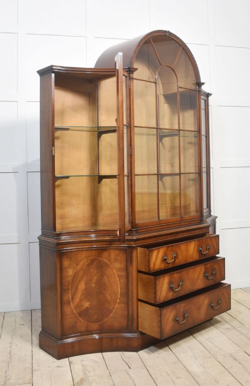 MAHOGANY GLAZED DISPLAY CABINET - ADDITIONAL PHOTO 11