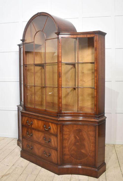 MAHOGANY GLAZED DISPLAY CABINET - ADDITIONAL PHOTO 12