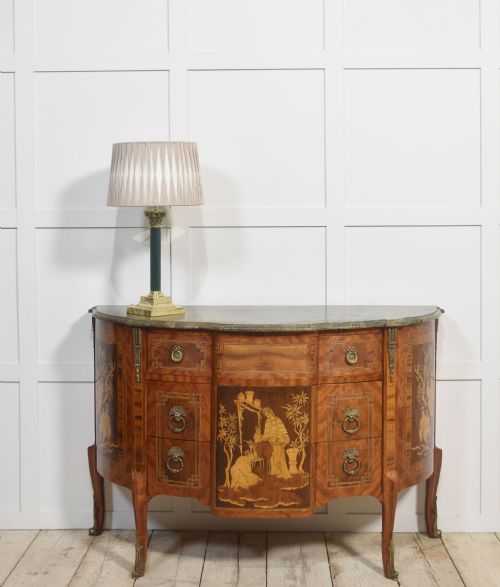 MARQUERTRY INLAID CHEST OF DRAWERS - ADDITIONAL PHOTO 1