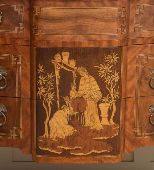 MARQUERTRY INLAID CHEST OF DRAWERS - ADDITIONAL PHOTO 5