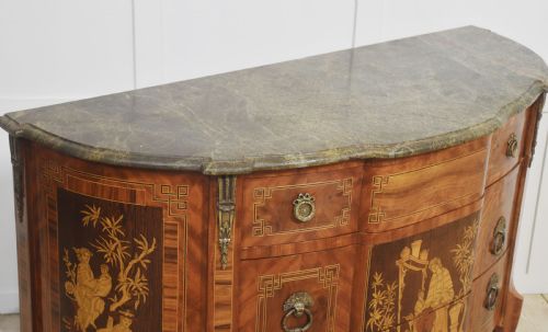 MARQUERTRY INLAID CHEST OF DRAWERS - ADDITIONAL PHOTO 8