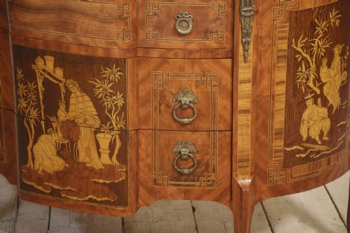 MARQUERTRY INLAID CHEST OF DRAWERS - ADDITIONAL PHOTO 11