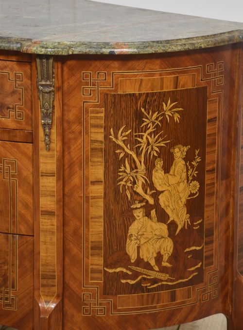 MARQUERTRY INLAID CHEST OF DRAWERS - ADDITIONAL PHOTO 12
