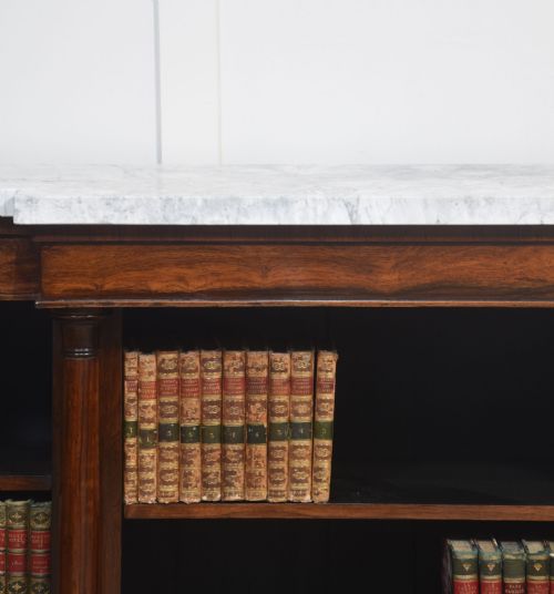19TH CENTURY ROSEWOOD OPEN BOOKCASE - ADDITIONAL PHOTO 1