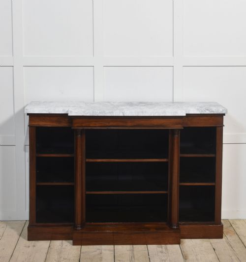 19TH CENTURY ROSEWOOD OPEN BOOKCASE - ADDITIONAL PHOTO 3