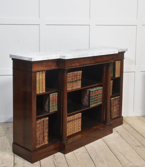 19TH CENTURY ROSEWOOD OPEN BOOKCASE - ADDITIONAL PHOTO 4