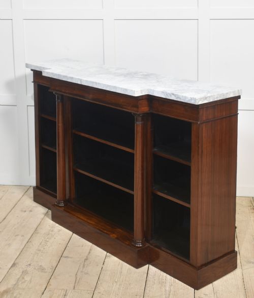 19TH CENTURY ROSEWOOD OPEN BOOKCASE - ADDITIONAL PHOTO 5