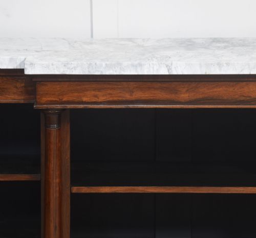 19TH CENTURY ROSEWOOD OPEN BOOKCASE - ADDITIONAL PHOTO 6