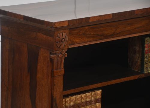 19THCENTURY ROSEWOOD OPEN BOOKCASE - ADDITIONAL PHOTO 2