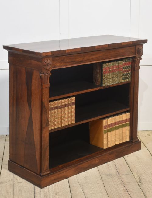 19THCENTURY ROSEWOOD OPEN BOOKCASE - ADDITIONAL PHOTO 3
