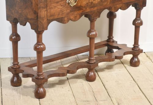 WALNUT QUEEN ANN STYLE DISPLAY CABINET - ADDITIONAL PHOTO 3