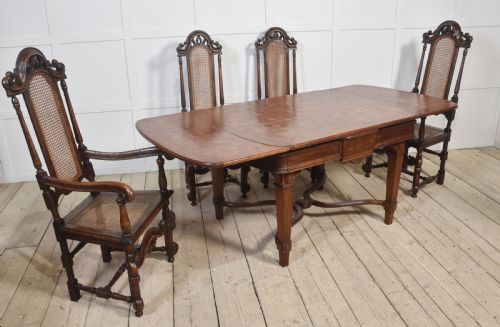 SET OF EIGHT OAK HIGH BACK CHAIRS - ADDITIONAL PHOTO 1