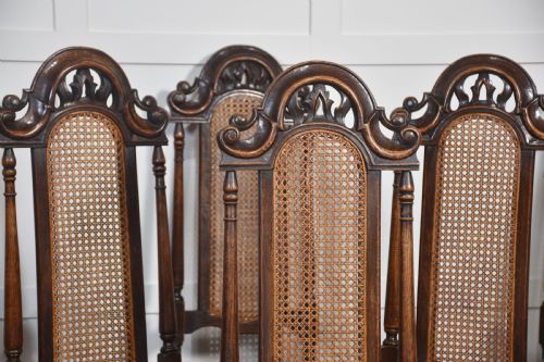 SET OF EIGHT OAK HIGH BACK CHAIRS - ADDITIONAL PHOTO 8