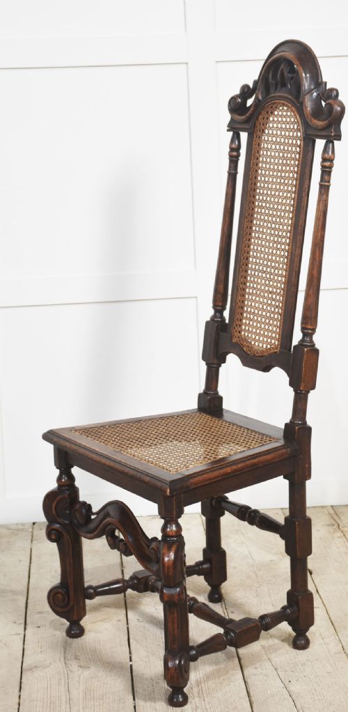SET OF EIGHT OAK HIGH BACK CHAIRS - ADDITIONAL PHOTO 9