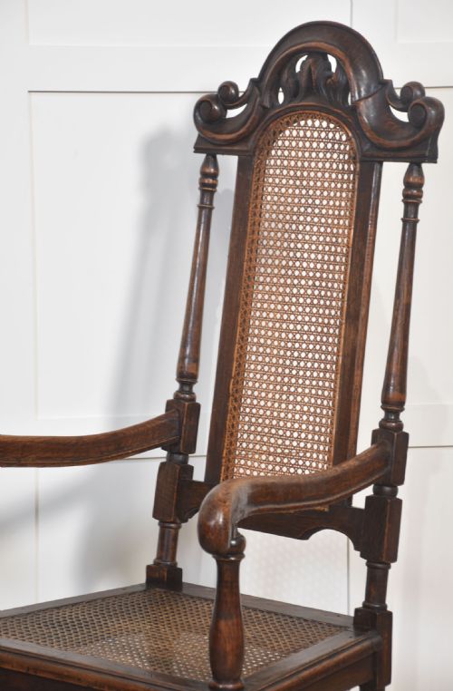 SET OF EIGHT OAK HIGH BACK CHAIRS - ADDITIONAL PHOTO 12