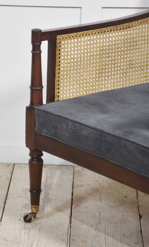 REGENCY MAHOGANY BERGERE ARMCHAIR - ADDITIONAL PHOTO 2