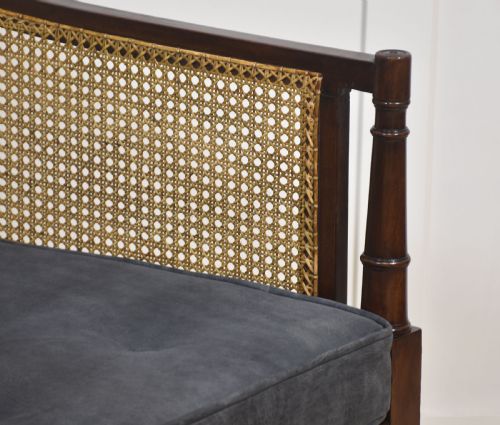 REGENCY MAHOGANY BERGERE ARMCHAIR - ADDITIONAL PHOTO 9