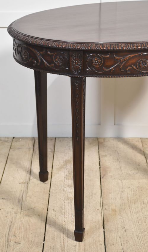 CARVED MAHOGANY OCCASIONAL TABLE - ADDITIONAL PHOTO 6