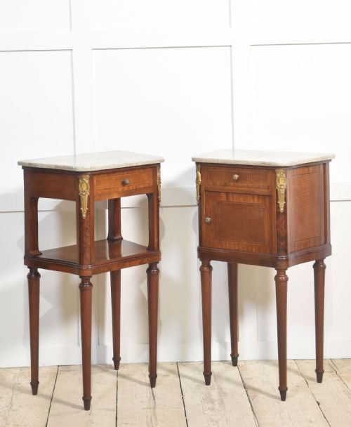 PAIR OF GILT METAL MOUNTED BEDSIDE CABINETS - ADDITIONAL PHOTO 1
