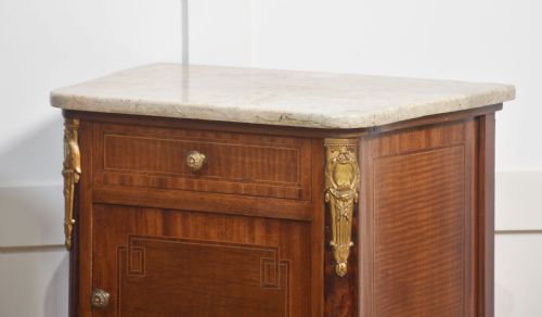PAIR OF GILT METAL MOUNTED BEDSIDE CABINETS - ADDITIONAL PHOTO 2