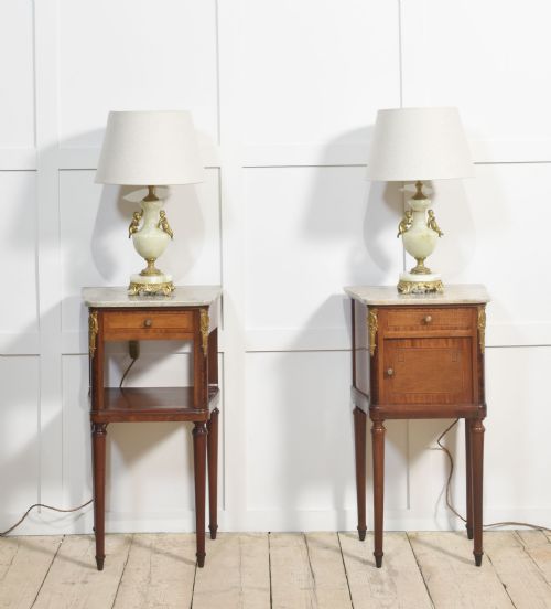 PAIR OF GILT METAL MOUNTED BEDSIDE CABINETS - ADDITIONAL PHOTO 3
