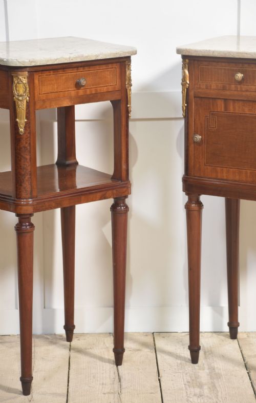 PAIR OF GILT METAL MOUNTED BEDSIDE CABINETS - ADDITIONAL PHOTO 6