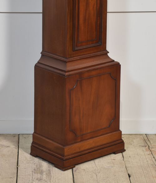 MAHOGANY CASED EIGHT DAY GRANDMOTHER CLOCK - ADDITIONAL PHOTO 4