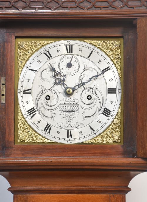 MAHOGANY CASED EIGHT DAY GRANDMOTHER CLOCK - ADDITIONAL PHOTO 8