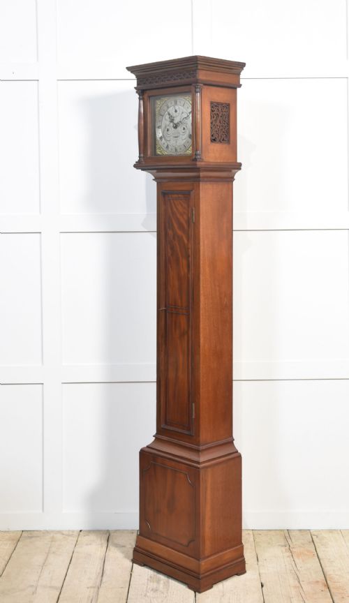 MAHOGANY CASED EIGHT DAY GRANDMOTHER CLOCK - ADDITIONAL PHOTO 10