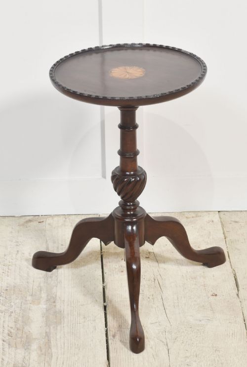 MAHOGANY INLAID SIDE TABLE - ADDITIONAL PHOTO 3