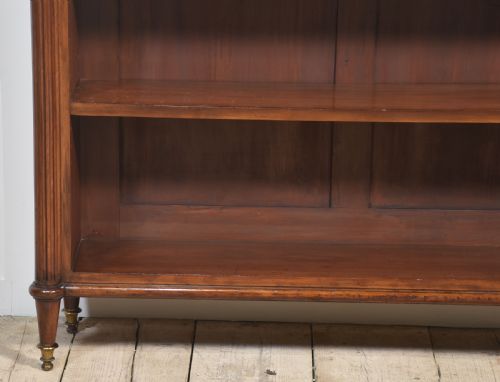 GILT METAL MOUNTED WALNUT OPEN BOOKCASE - ADDITIONAL PHOTO 6