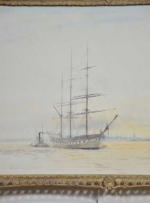 GILTWOOD FRAMED WATERCOLOUR - ADDITIONAL PHOTO 5